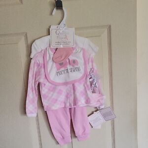 Quiltex Pink and White 6-Piece Set